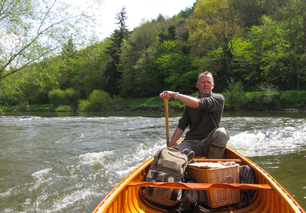 One of the rare English rivers with canoe access - The Wye.