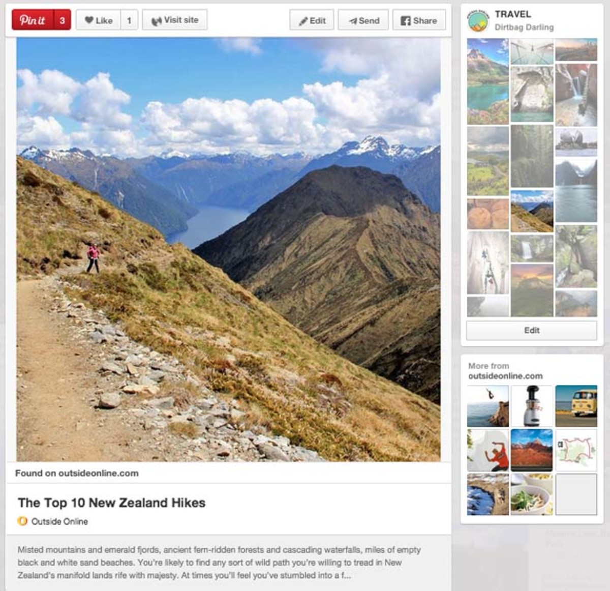 Clicking a "pin" will aggregate hundreds more with a similar theme. Photo: Courtesy of Pinterest