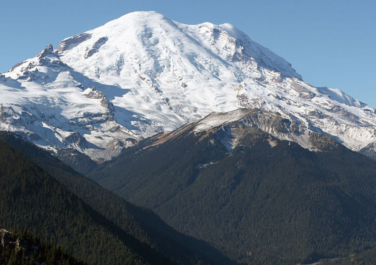 Washington's Mt. Rainier is a great place for beginning climbers to gain important skills. (Photo courtesy of Walter Siegmund)