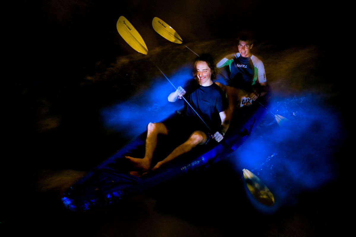 bioluminescent bay night kayaking tour