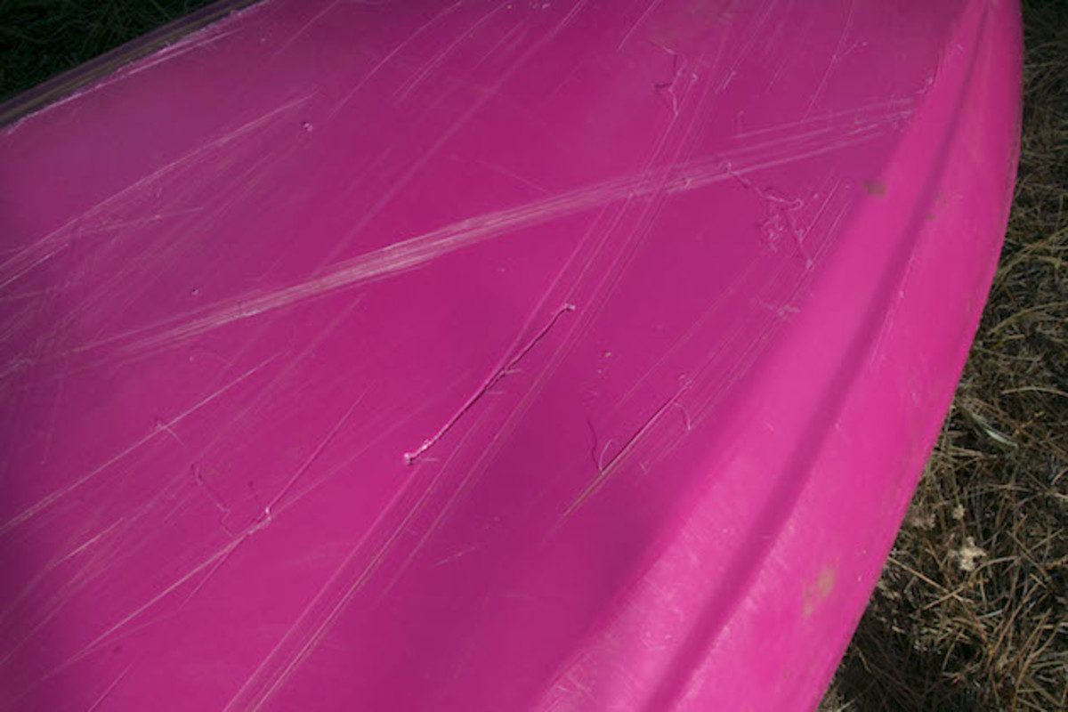 Cracked hull.