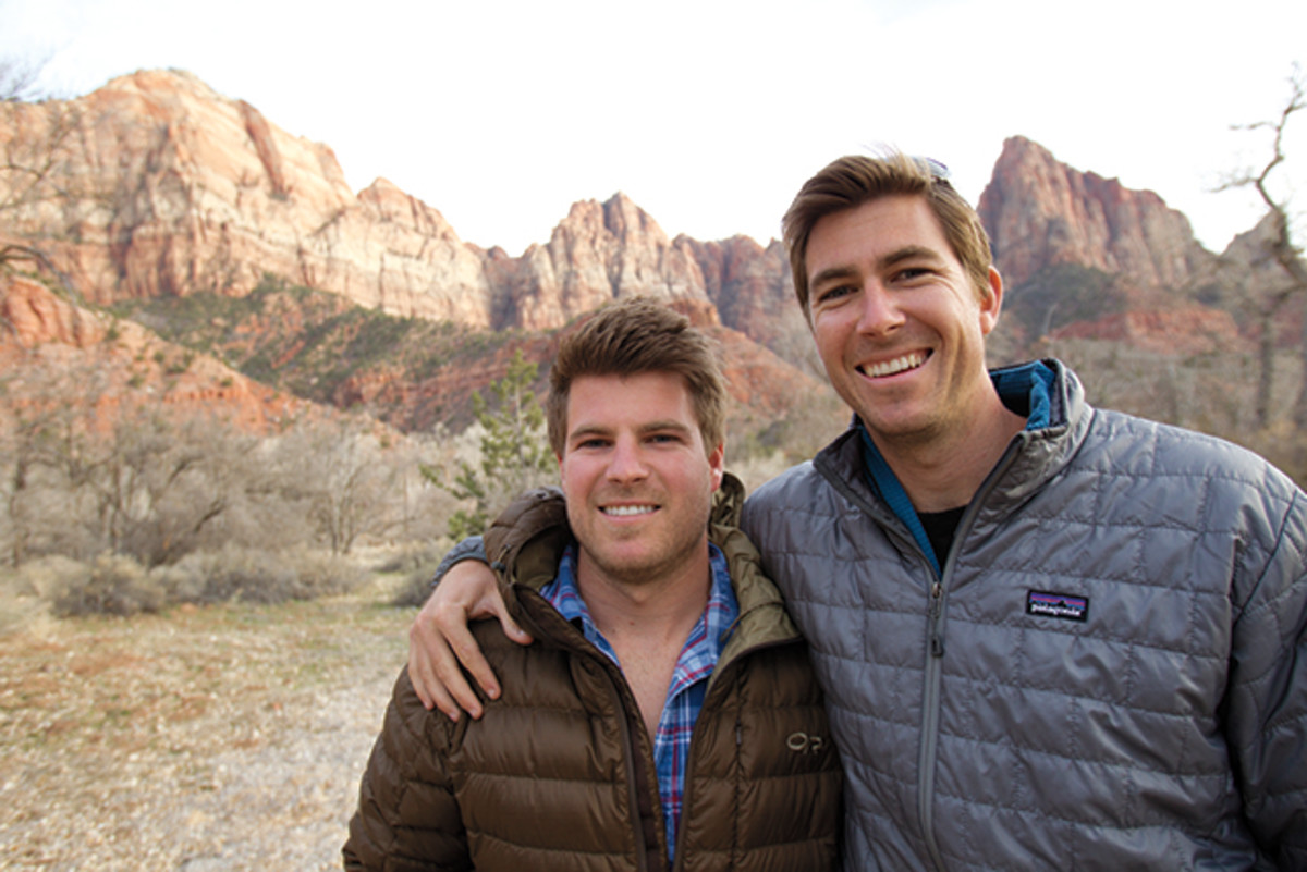 Brothers, hanging. Photo: JP Van Swae
