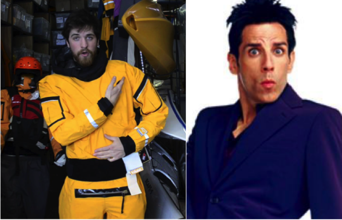 I can't guarantee you'll ever look as good as Danny Siger pictured left but a drysuit will definitely keep you warm. 