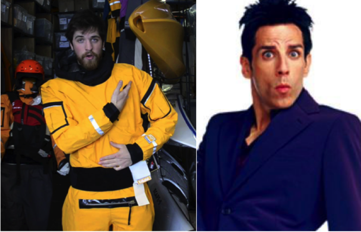 I can't guarantee you'll ever look as good as Danny Siger pictured left but a drysuit will definitely keep you warm.