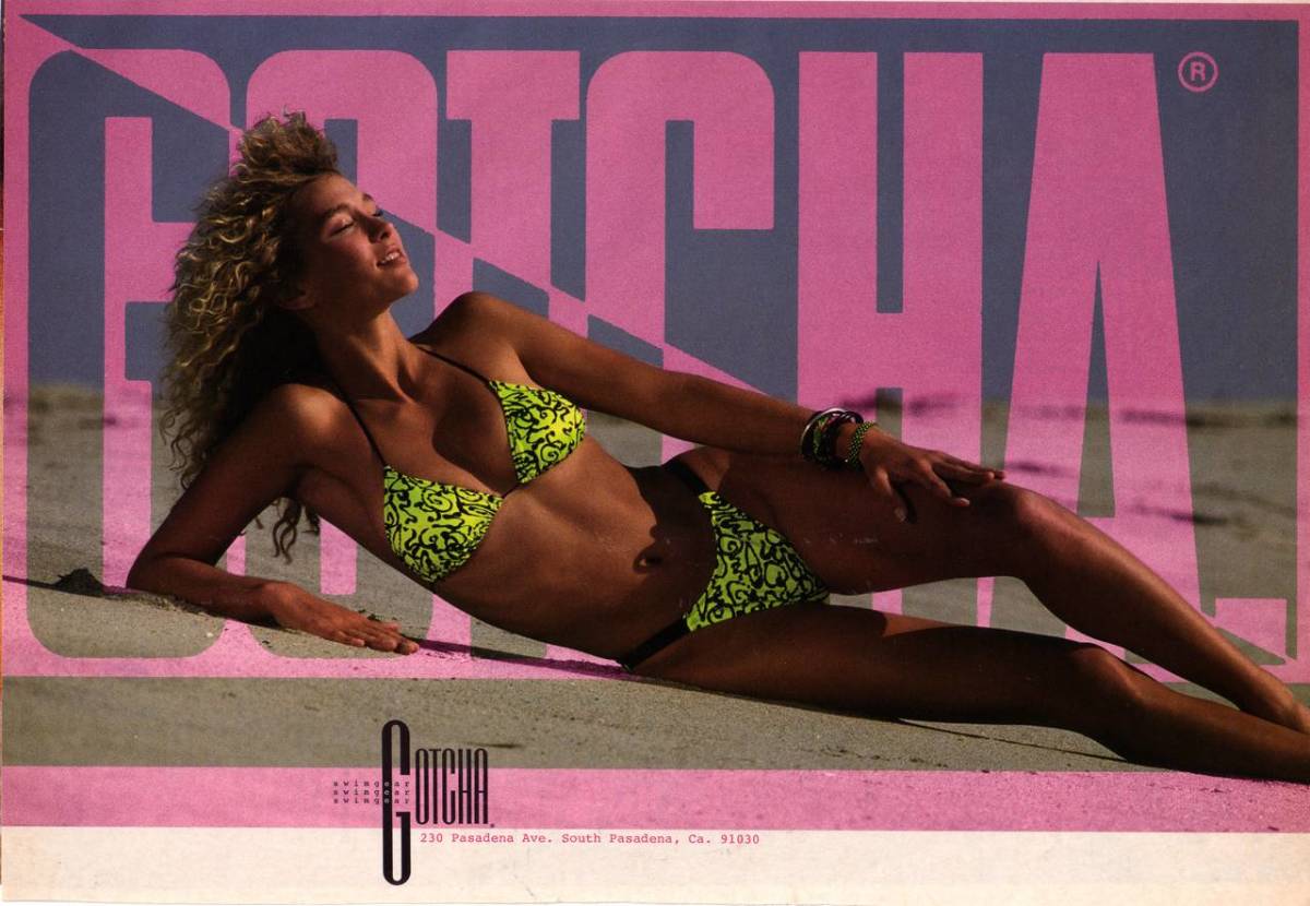 A typical Gotcha ad from the height of the company's success. Photo: Courtesy image