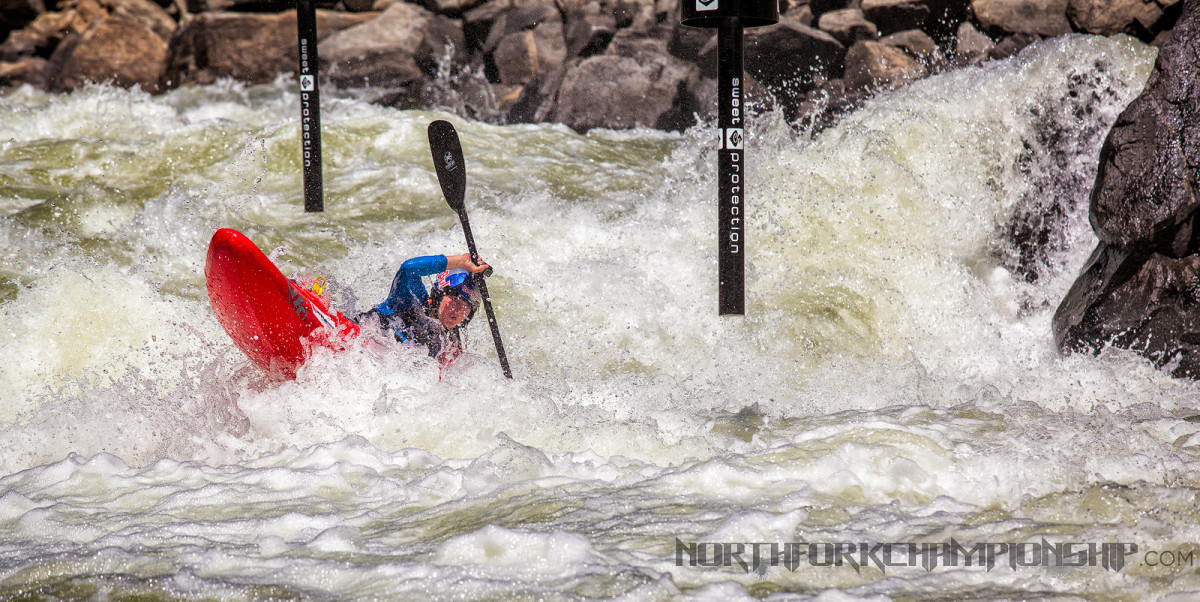 Nouria Newman Making the move at Rock Drop in Jacob's Ladder. Photo by Mike Leeds.