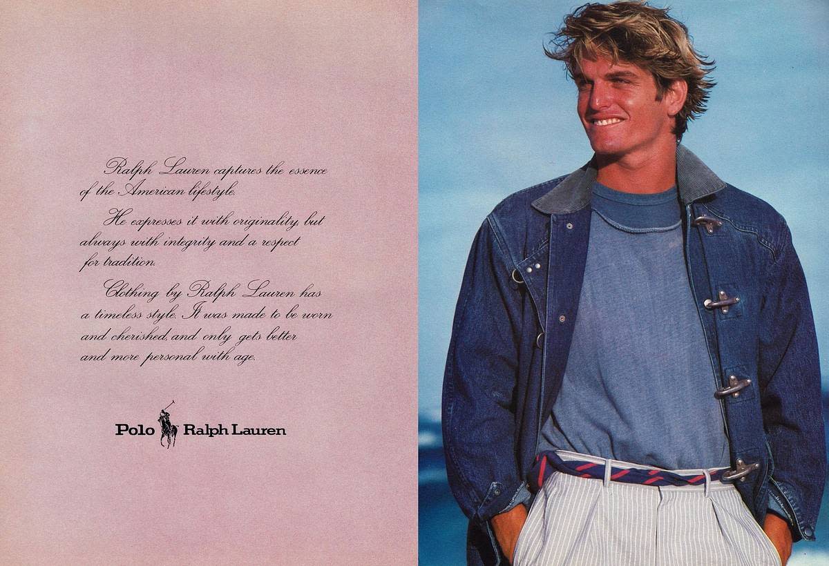 Kerbox in his Ralph Lauren days which led to the movies. 