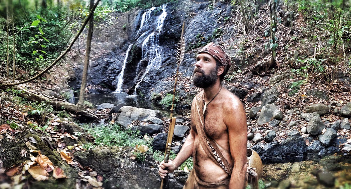 In the Panama jungle, filming Dual Survival. Photo: Russell Fill.