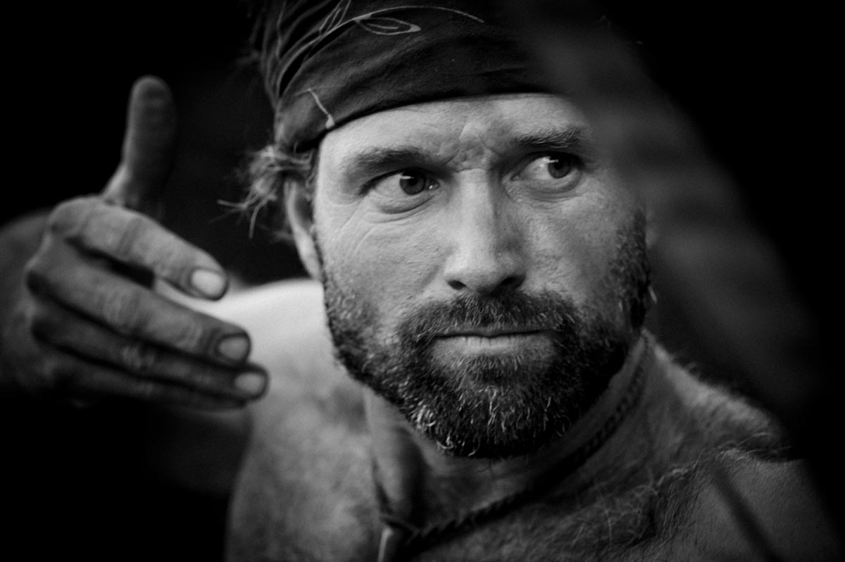 "The picture shows the focus in the instant the arrow is released," writes Graham in his new book, Epic Survival. Photo: Ace Kvale.