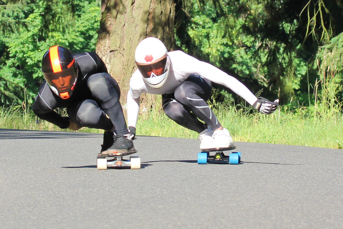 Downhill skateboarding Santa Barbara