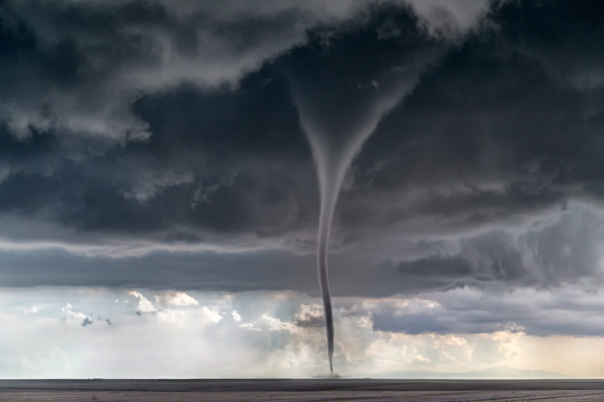 A needle spout tornado in Simla, Colorado. Photo: Brian A. Morganti/Stormeffects.com/Caters