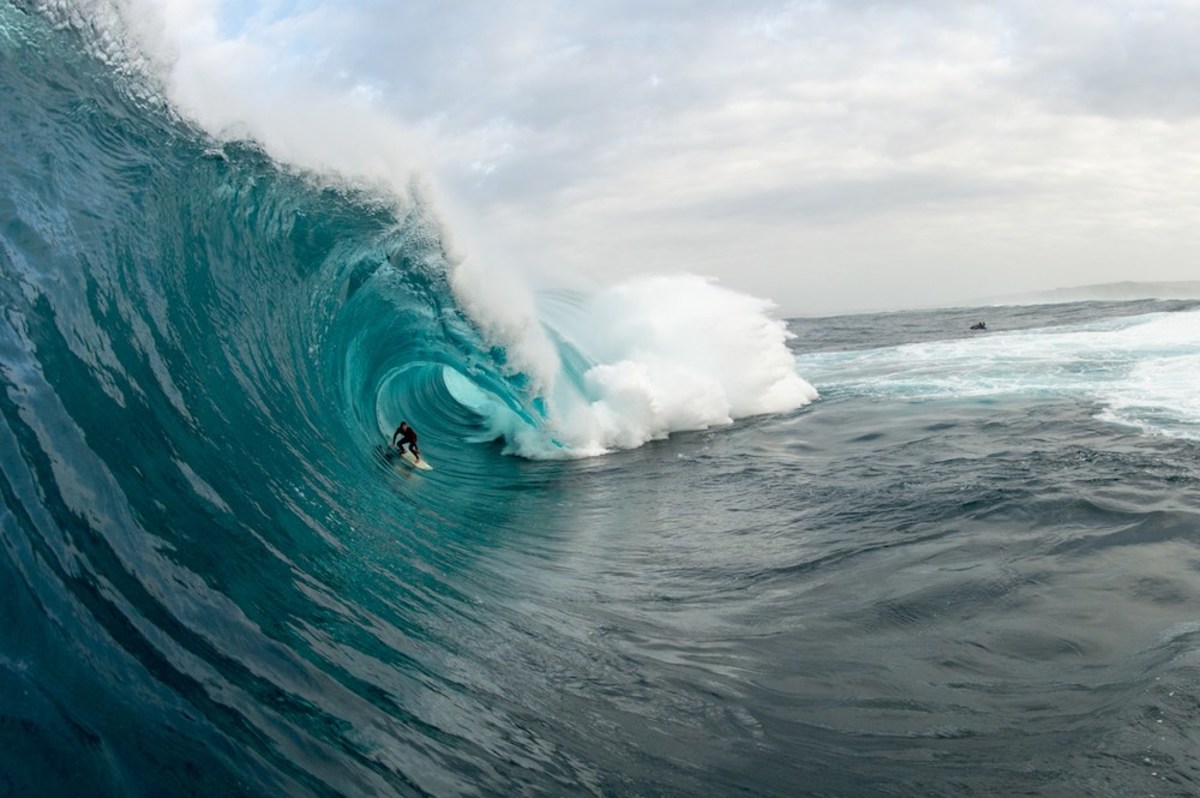 Chris Ross showing why this wave remained unmolested for a millennia. Photo: Russ Ord