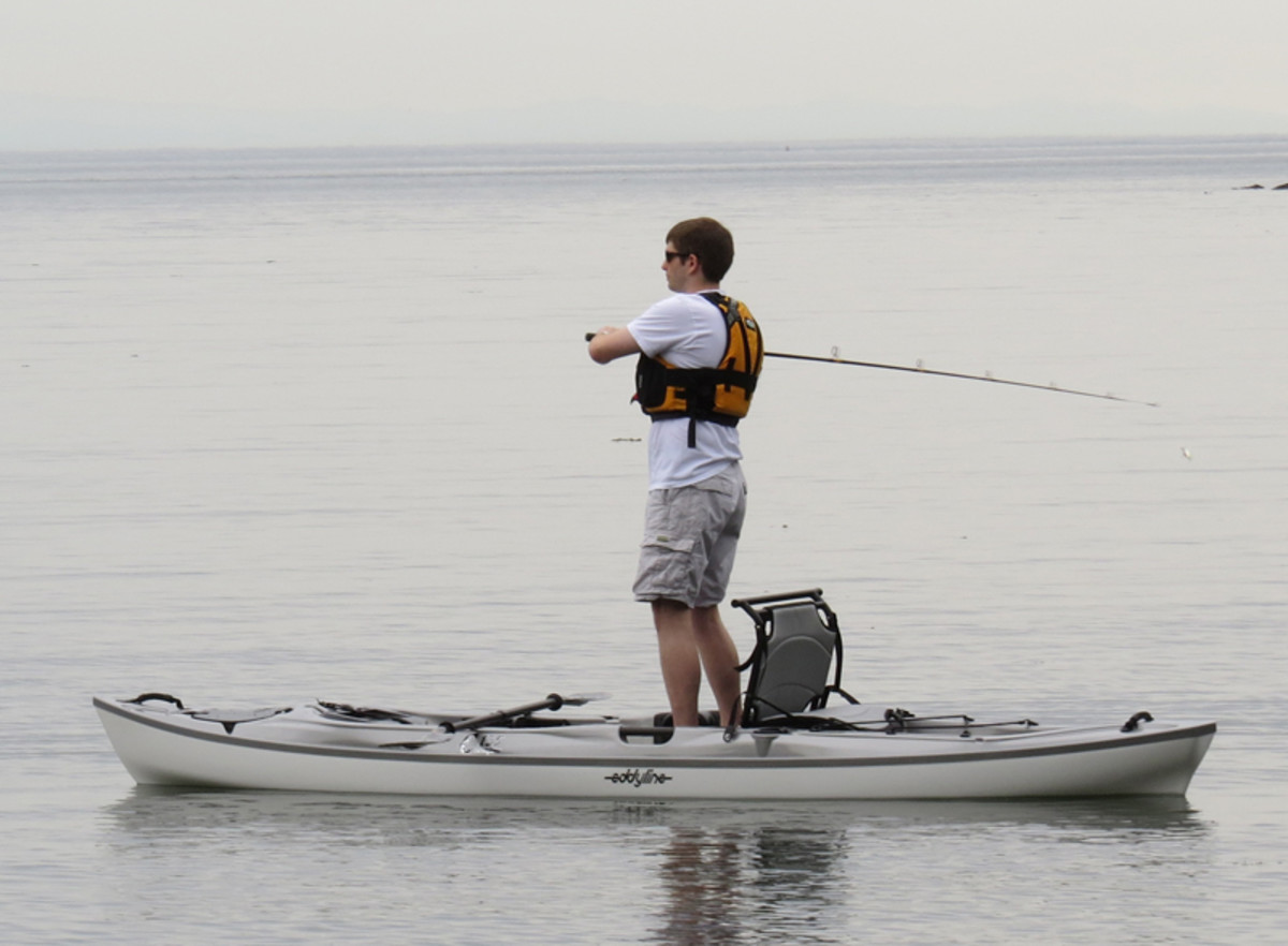 The C135 is Eddyline's first stand-up fishing design. Courtesy photo.