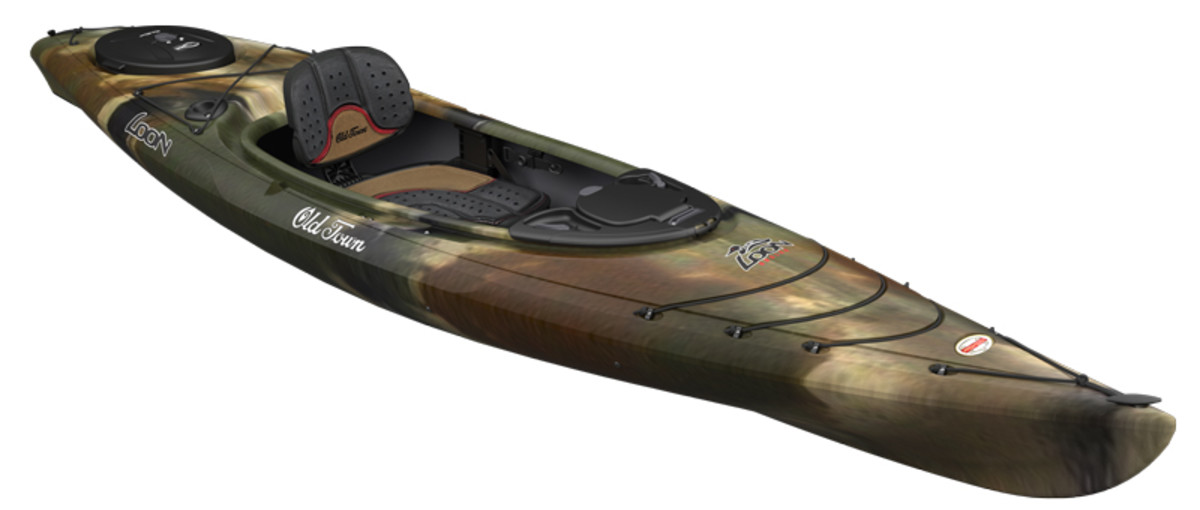 Old Town's new Loon Angler is designed to shelter anglers in its stable hull, extending their seasons. Courtesy photo.