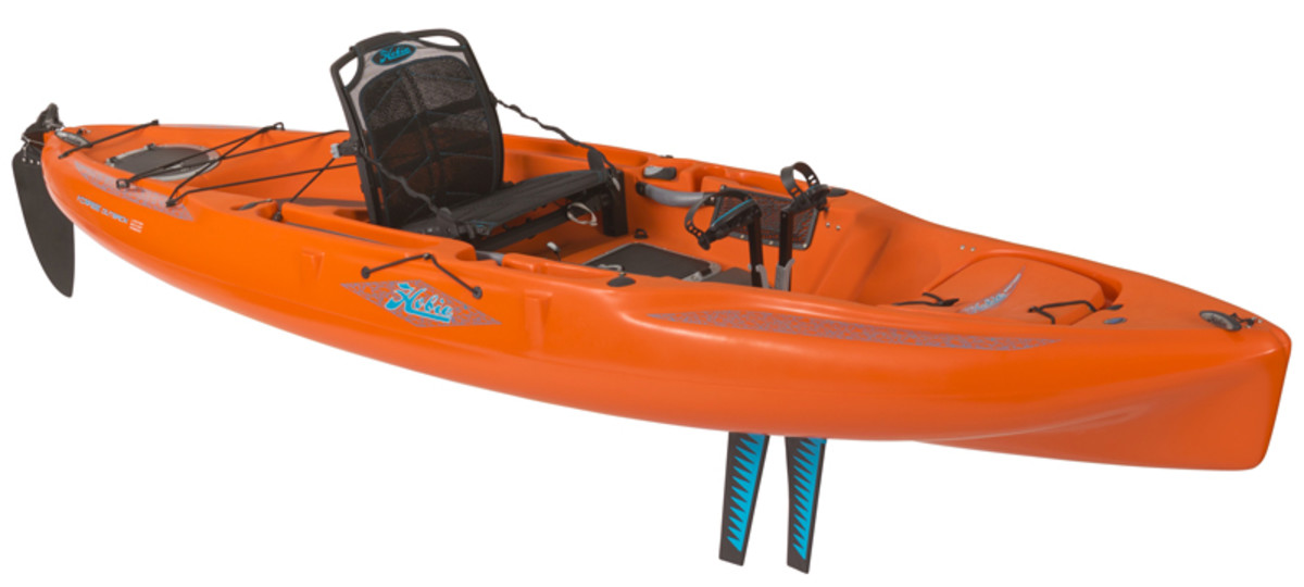 Kicked up: To celebrate 15 years of its legendary best seller, Hobie lavished the new Outback Limited Edition with never before seen graphic touches and upgraded outfitting bow to stern. Once the 500-boat run has left the factory, that's it. There will be no more. Courtesy photo.