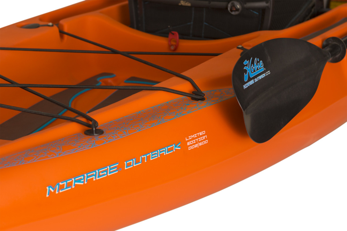 Look closely at the custom graphic pattern on the gunwale. It shows gamefish from across the globe, showcasing the Outback's global reach. Courtesy photo.