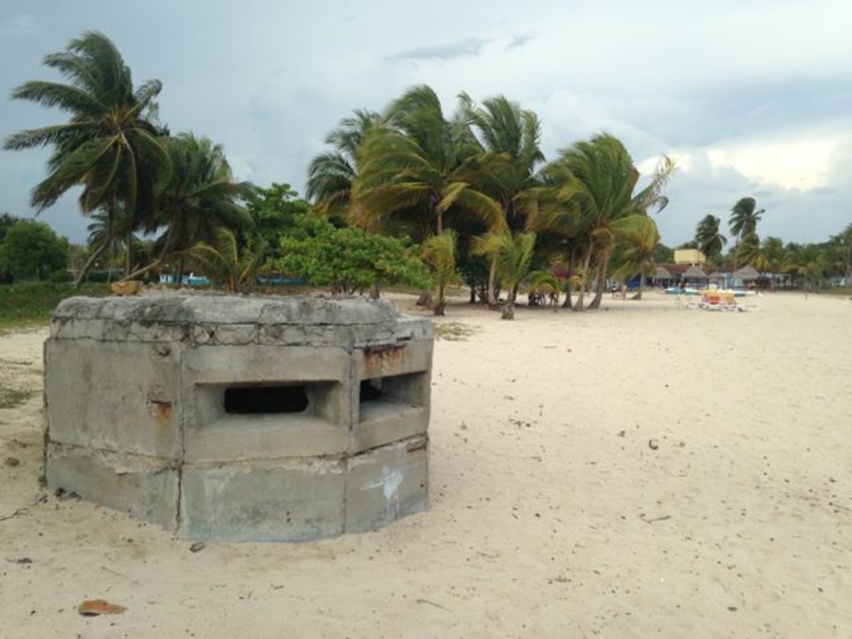 A Cuban military fortification at the Bay of Pigs. Photo by O. Ross McIntyre.