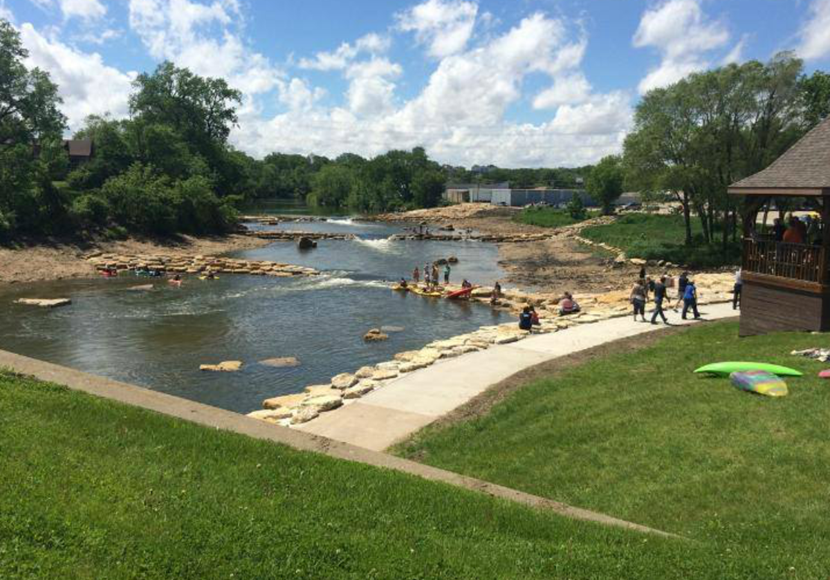 The Manchester, Iowa course. Courtesy manchesterwhitewater.com.