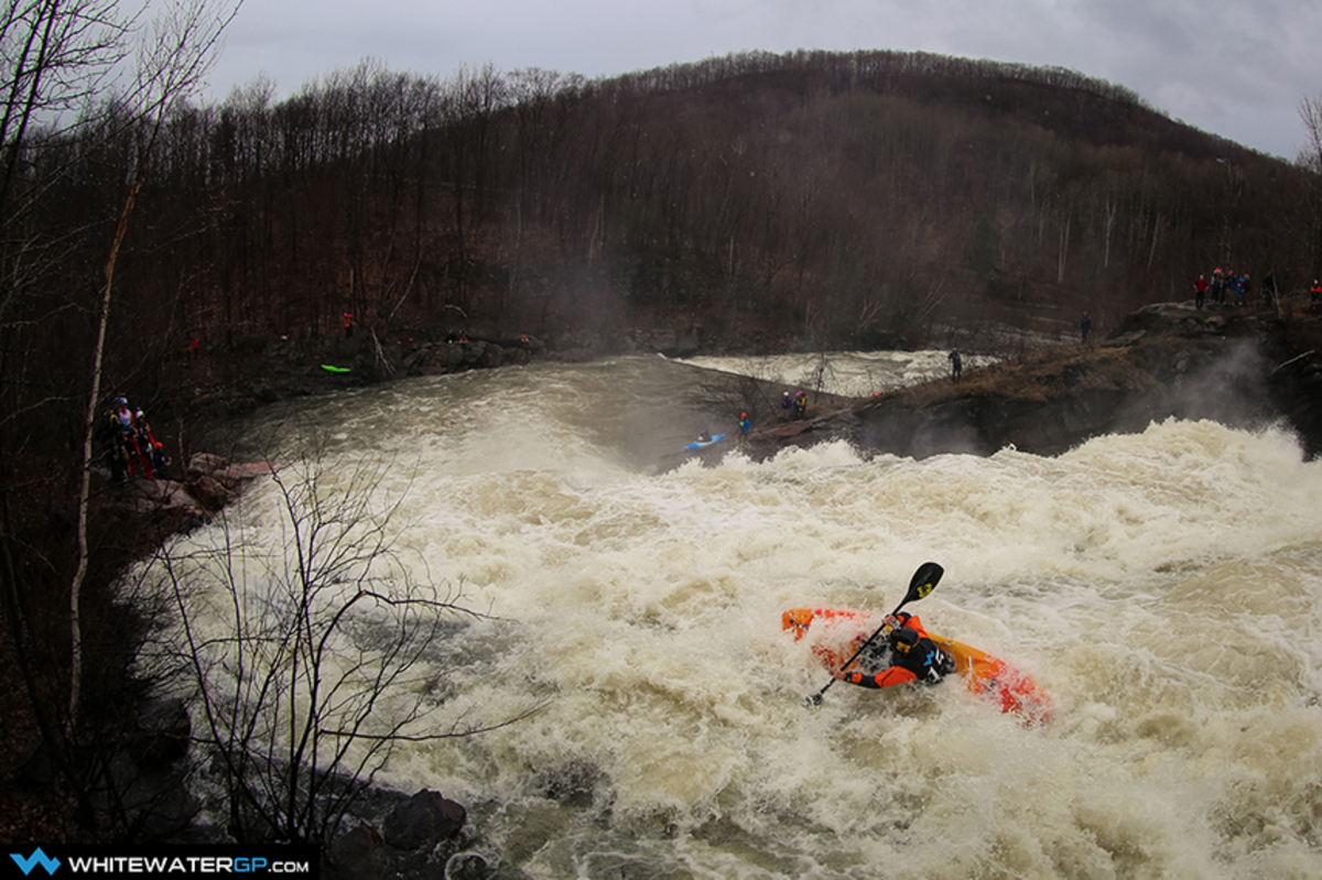 Kirk competing in the Stage III Time Trial of the 2014 Whitewater Grand Prix. Photo by John Rathwell (see the full gallery).