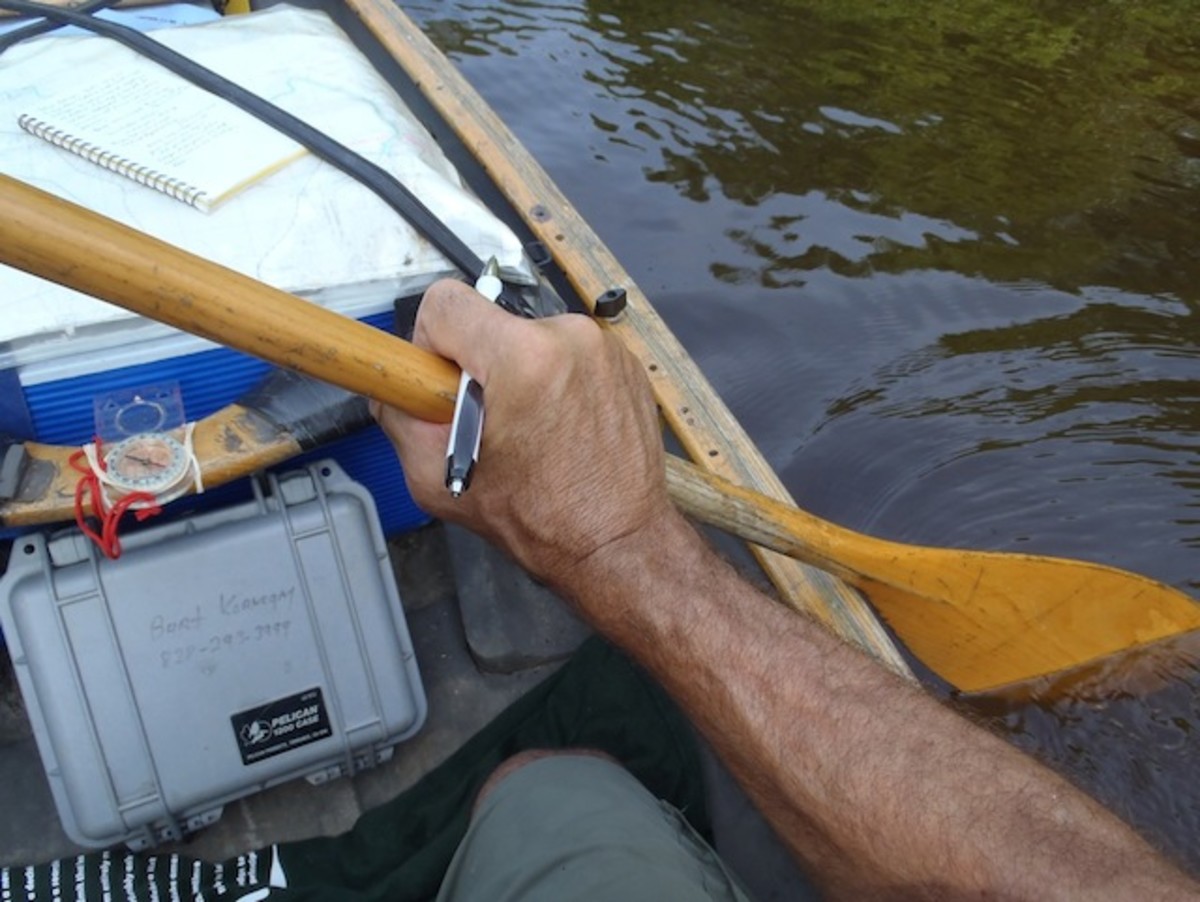 Long live the analog paddler. Photo by Burt Kornegay.