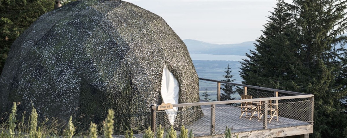 Enjoy this unusual getaway during the summer or winter. Photo: Whitepod 