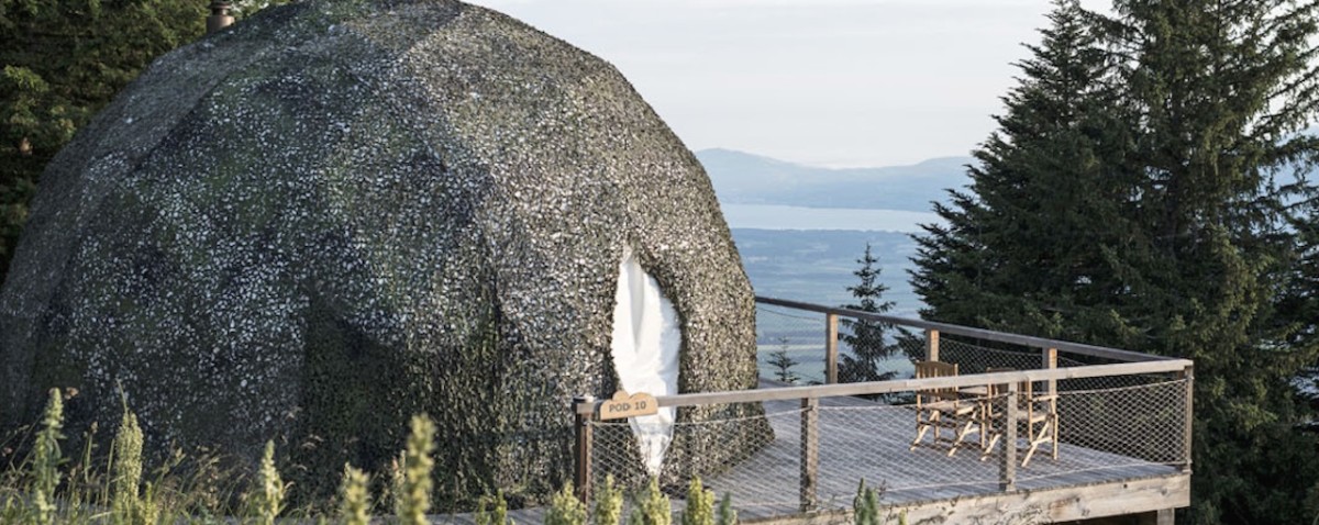 Enjoy this unusual getaway during the summer or winter. Photo: Whitepod