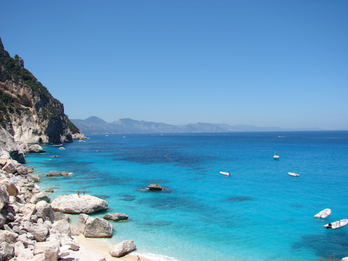 The Costa Smeralda, or Emerald Coast.