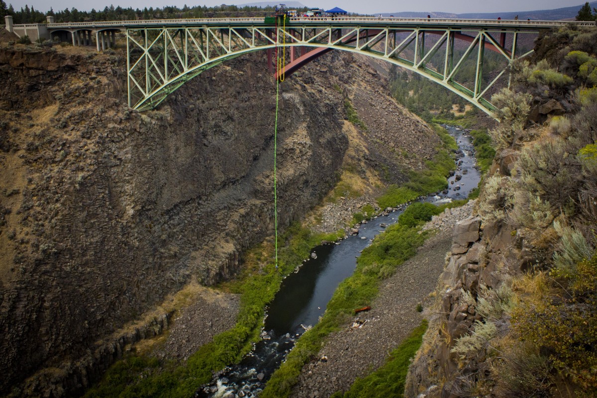 That's a long way down. Photo by Kade Krichko.