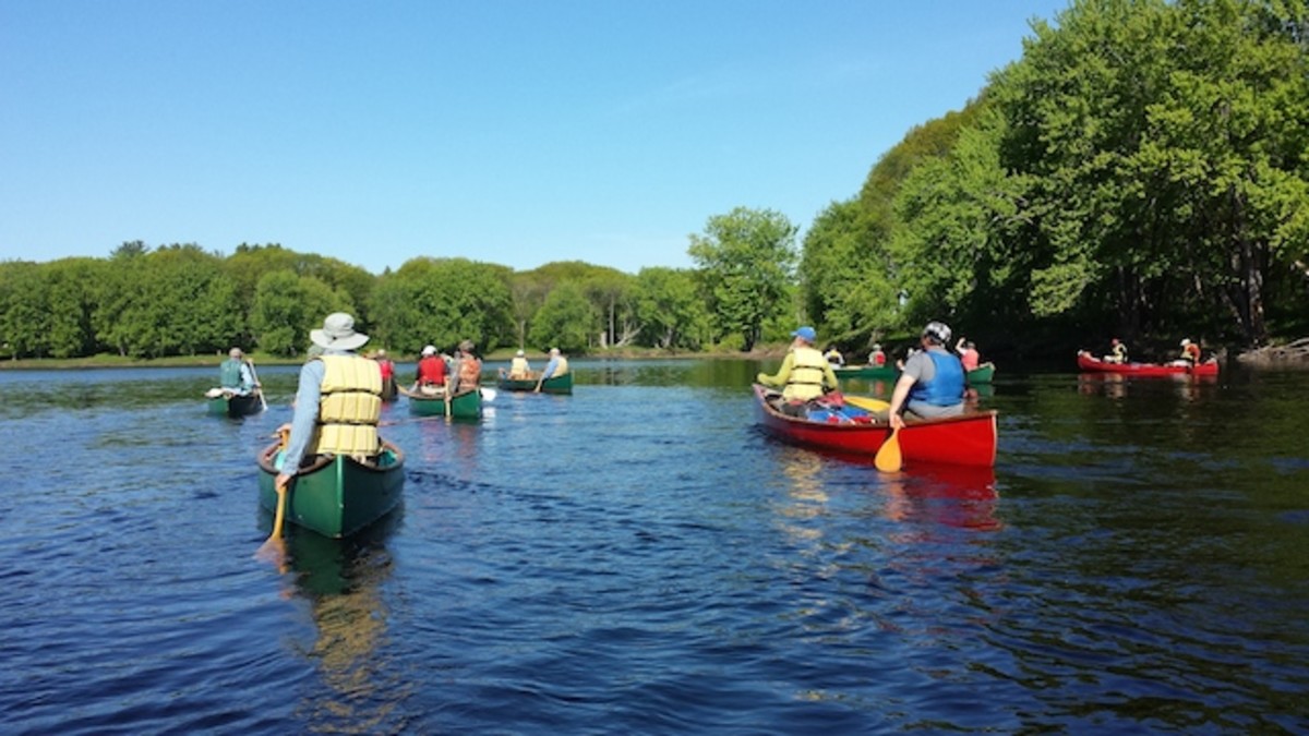 Floating the Penobscot. Photo: Sockalexis
