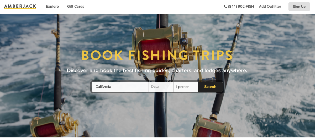 Amberjack getaway adventure website fishing charter