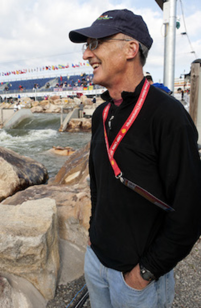Devin's uncle Tom McEwan, a renowned kayak instructor and former downriver and slalom racer.