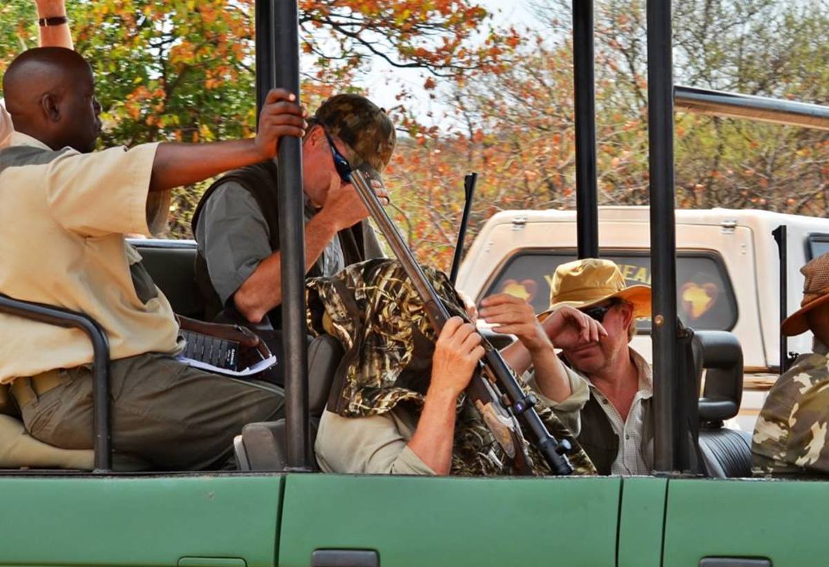 The hunters participating in the driven hunt did not want to show their faces. Photo: Wild Heart Wildlife Foundation
