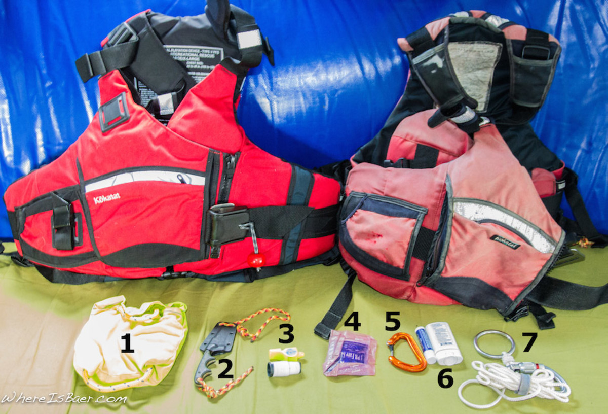 New, old, and all the tools. Pictured PFD: Kokatat Ronin Pro