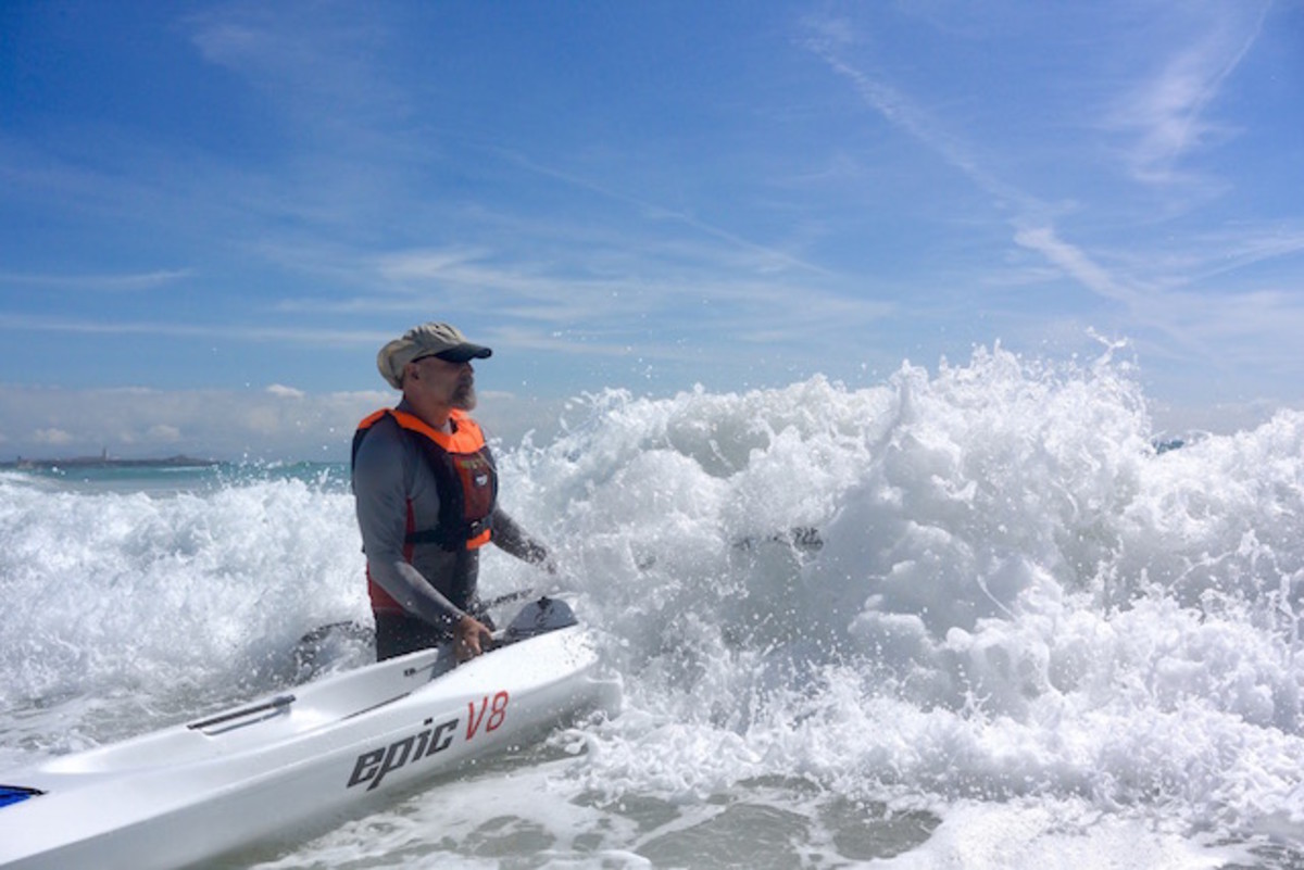 Robert in the surf. Courtesy photo.