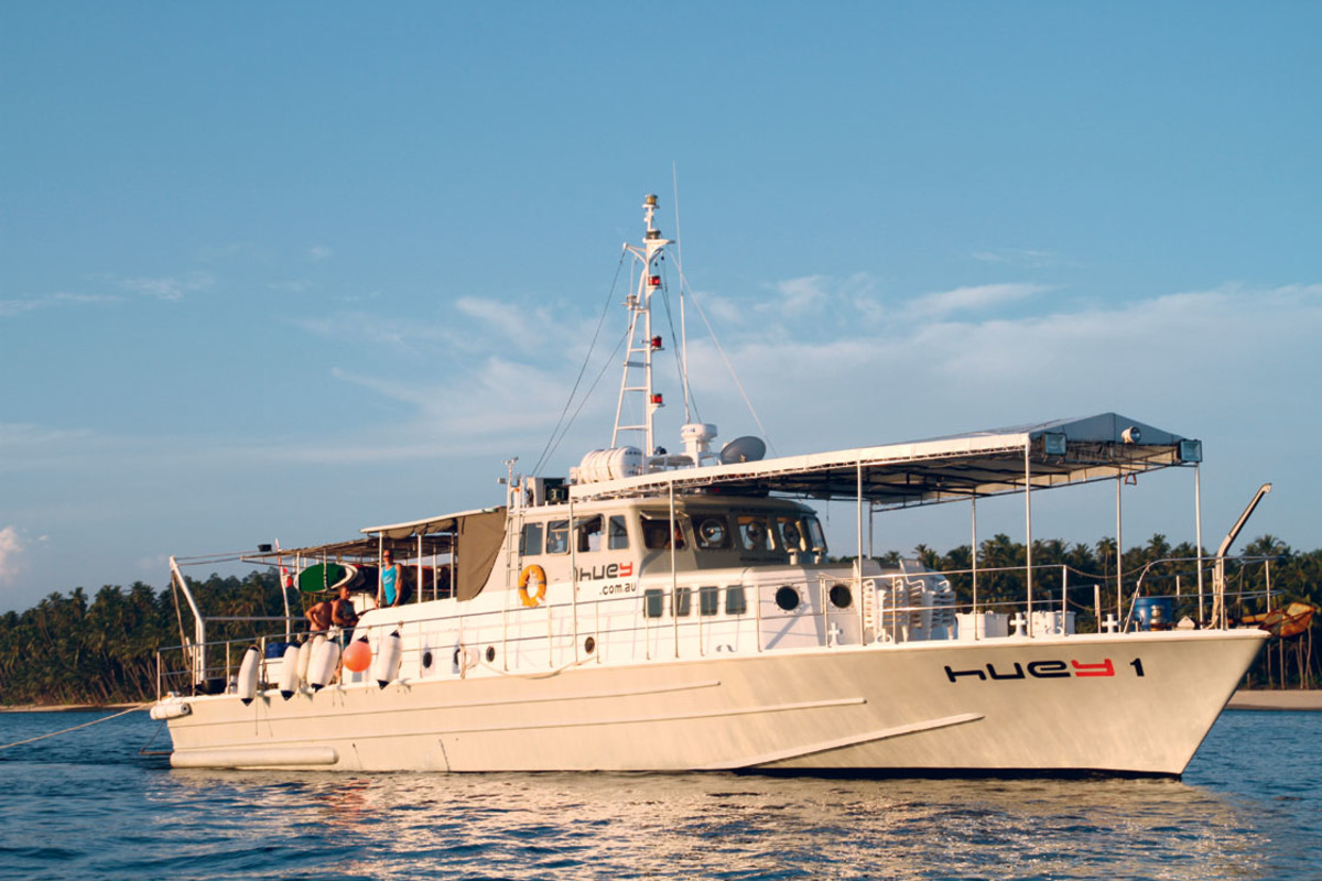 Sewell's boat The Huey 1. Photo by Huey Surf Charters