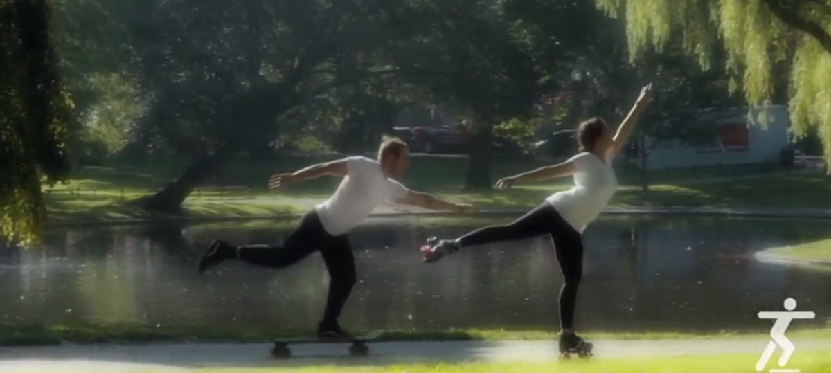 This isn't your older brother's skate edit. Screenshot taken from video.