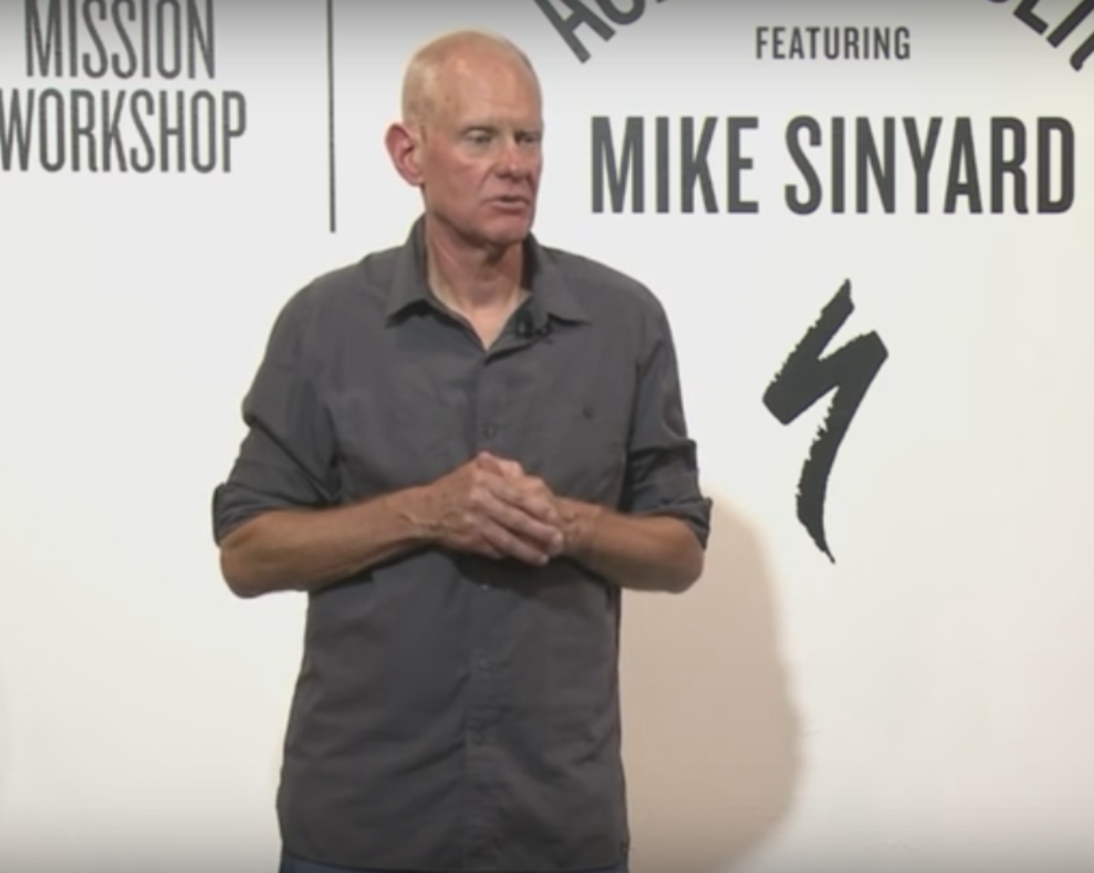 Mike Sinyard, at Ask a Founder. Screenshot: YouTube.
