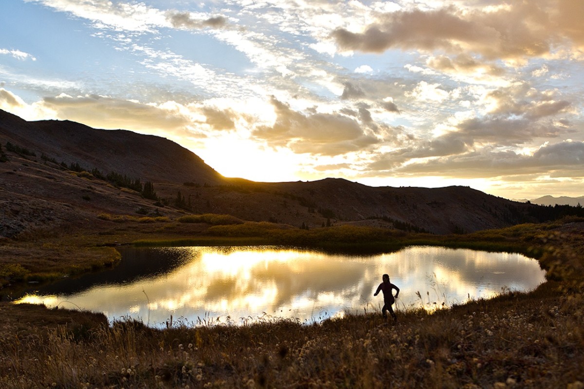 Tricia Collins is making the most of the cross-country scenery, training hard for a half-marathon she's running shortly after the trip is over. Photo: Jody MacDonald