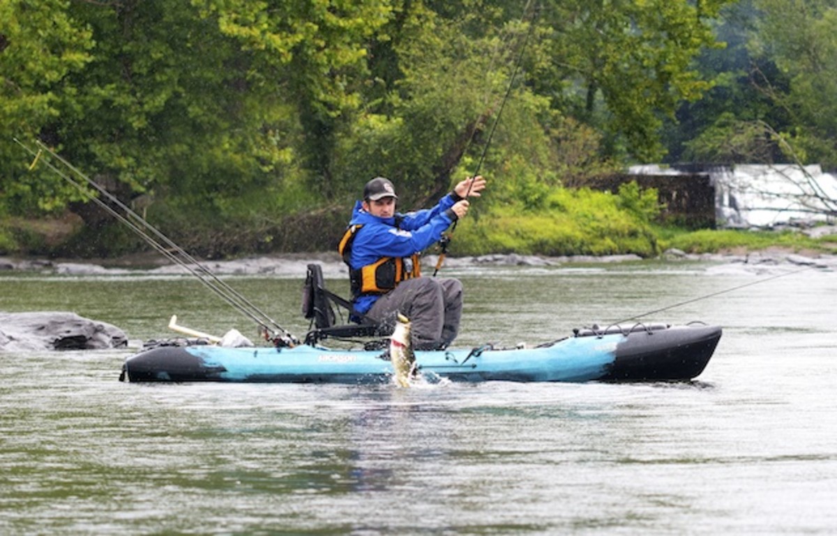 Battling shoal bass requires quick reflexes and plenty of muscle. Photo Chris Funk