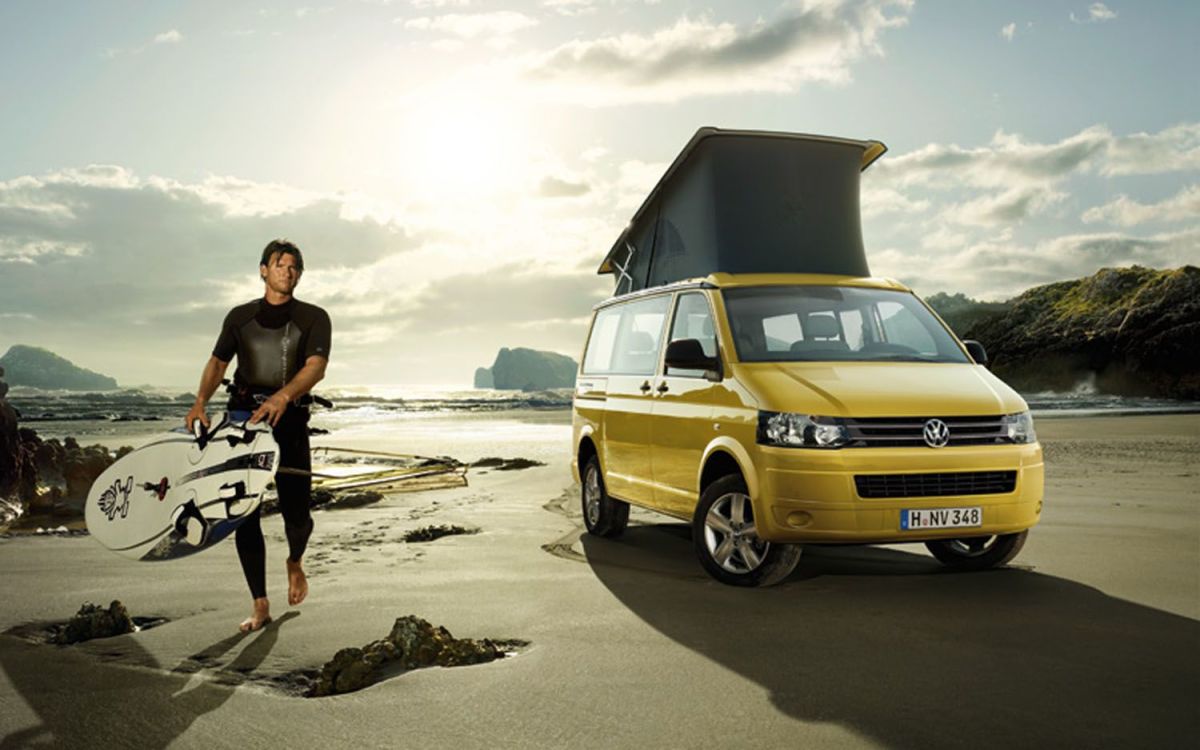 All this VW Campervan needs is a turbo charged Porsche engine in the back. Photo by Volkswagen
