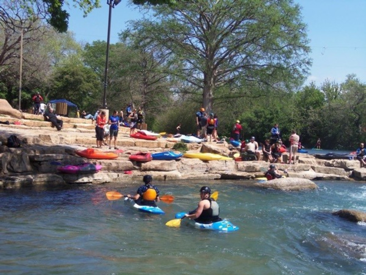 The downtown water park is a great place to try paddling or hone your skills. Courtesy Olympic Outdoor.