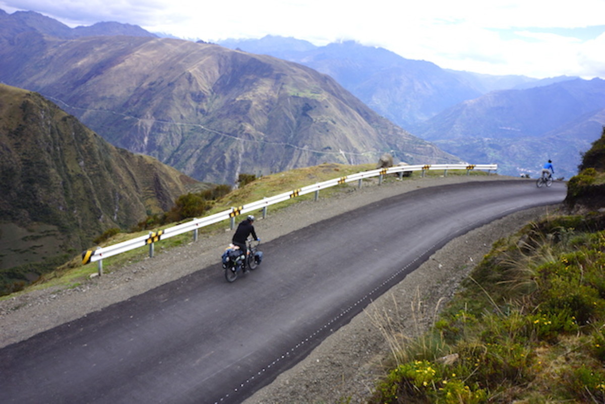 The Poles were the first to cycle to the source of the Amazon at more than 16,000 feet. Photo by Dominik Dabrowski.