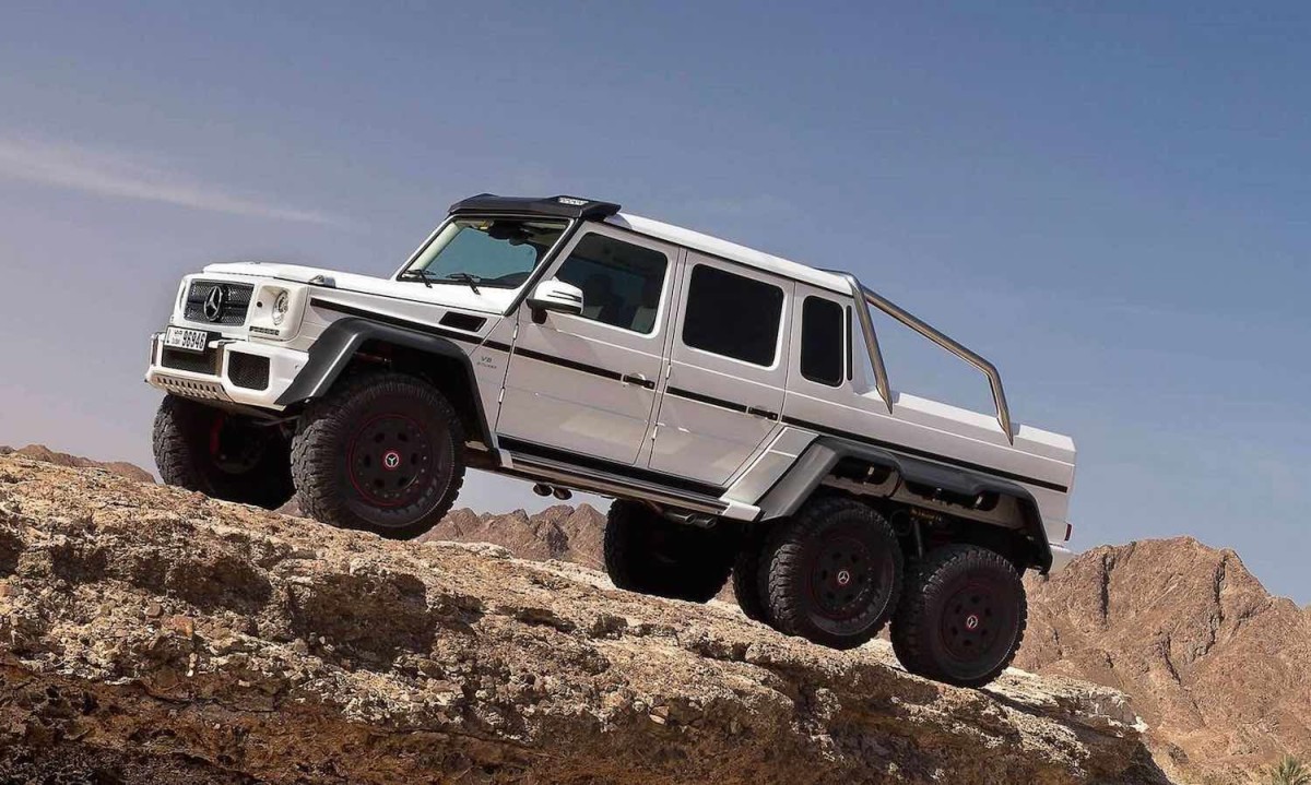 Six wheels good, four wheels bad. Photo by Mercedes