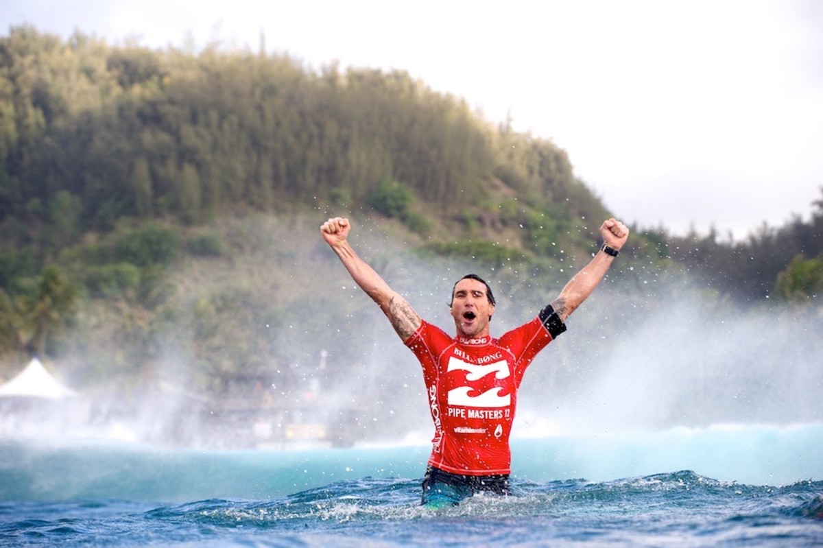 Joel Parkinson seconds after claiming the world title in 2013. Photo by Pat Stacey