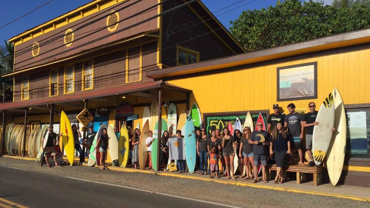 Head to the legendary SurfnSea shop in Haleiwa for all your surfboard needs. Photo: TW BUSINESS