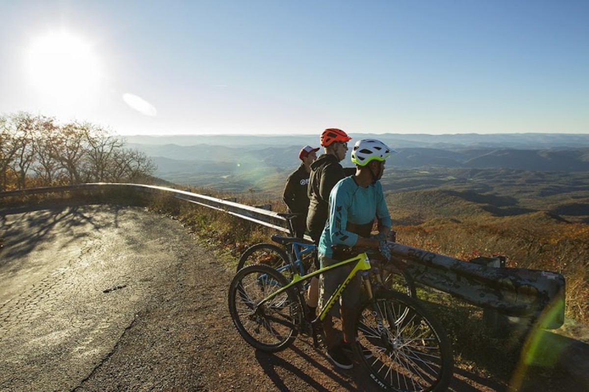 Just outside of Harrisonburg, Virginia, lies some of the East Coast's finest viewpoints—and from these scenic heights, it's all down hill by mountain bike.