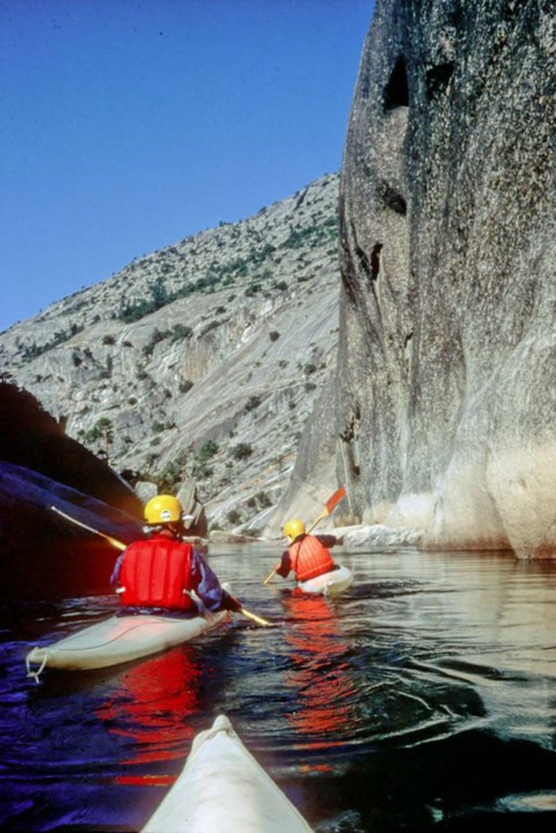 The trio on the San Joaquin River, September 1980.