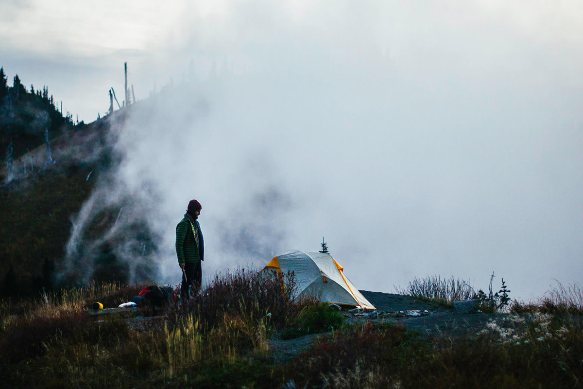 Donovan Jenkins explores a Hipcamp location in the Pacific Northwest. Photo: Donovan Jenkins