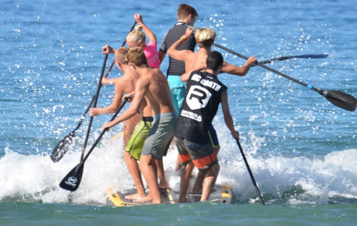 Jaime's paddling club for kids, The Paddle Academy, produces some of the most successful junior SUP racers in the game. But among their demanding training regiment, the club never loses sight of the sport's main objective: Good ol' fashioned fun! Photo: The Paddle Academy Facebook