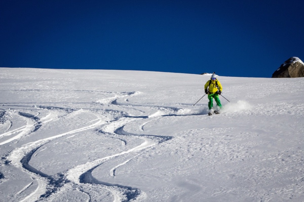 Believe it or not, this skier is in Reverse. Photo by Val Heliski